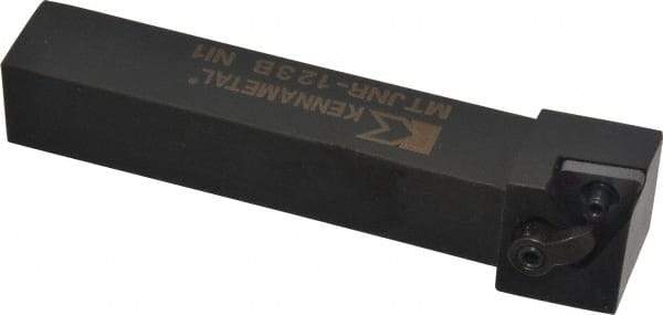 Kennametal - MTJN, Right Hand Cut, 3° Lead Angle, 3/4" Shank Height x 3/4" Shank Width, Negative Rake Indexable Turning Toolholder - 4-1/2" OAL, TN..33. Insert Compatibility, Series Kenloc - Apex Tool & Supply