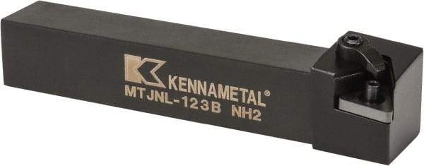 Kennametal - MTJN, Left Hand Cut, 3° Lead Angle, 3/4" Shank Height x 3/4" Shank Width, Negative Rake Indexable Turning Toolholder - 4-1/2" OAL, TN..33. Insert Compatibility, Series Kenloc - Apex Tool & Supply