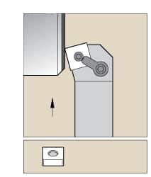 Kennametal - MSKN, Right Hand Cut, 15° Lead Angle, 1-1/4" Shank Height x 1-1/4" Shank Width, Negative Rake Indexable Turning Toolholder - 6" OAL, SN..64. Insert Compatibility, Series Kenloc - Apex Tool & Supply
