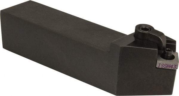 Kennametal - MSSN, Right Hand Cut, 45° Lead Angle, 1" Shank Height x 1" Shank Width, Negative Rake Indexable Turning Toolholder - 5" OAL, SN..43. Insert Compatibility, Series Kenloc - Apex Tool & Supply