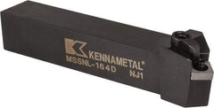 Kennametal - MSSN, Left Hand Cut, 45° Lead Angle, 1" Shank Height x 1" Shank Width, Negative Rake Indexable Turning Toolholder - 6" OAL, SN..43. Insert Compatibility, Series Kenloc - Apex Tool & Supply