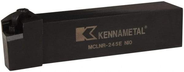 Kennametal - MCLN, Right Hand Cut, 5° Lead Angle, 1-1/2" Shank Height x 1-1/2" Shank Width, Negative Rake Indexable Turning Toolholder - 7" OAL, CN..54. Insert Compatibility, Series Kenloc - Apex Tool & Supply