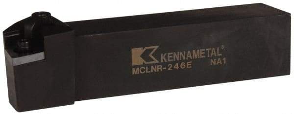 Kennametal - MCLN, Right Hand Cut, 5° Lead Angle, 1-1/2" Shank Height x 1-1/2" Shank Width, Negative Rake Indexable Turning Toolholder - 7" OAL, CN..64. Insert Compatibility, Series Kenloc - Apex Tool & Supply
