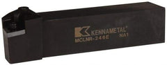 Kennametal - MCLN, Right Hand Cut, 5° Lead Angle, 1-1/2" Shank Height x 1-1/2" Shank Width, Negative Rake Indexable Turning Toolholder - 7" OAL, CN..64. Insert Compatibility, Series Kenloc - Apex Tool & Supply