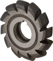 Made in USA - 3/8" Radius, 3/4" Circle Diam, 3-3/4" Cutter Diam, Arbor Connection, Convex Radius Cutter - High Speed Steel, Uncoated, Form Relieved, 12 Teeth - Apex Tool & Supply