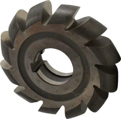 Made in USA - 7/16" Radius, 7/8" Circle Diam, 4" Cutter Diam, Arbor Connection, Convex Radius Cutter - High Speed Steel, Uncoated, Form Relieved, 12 Teeth - Apex Tool & Supply