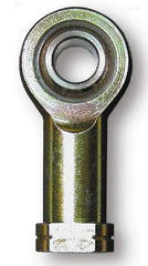 Alinabal - 0.19" ID, 5/8" Max OD, 5,000 Lb Max Static Cap, Spherical Rod End - 10-32 LH, 0.312" Shank Diam, 9/16" Shank Length, Steel with Molded Nyloy Raceway - Apex Tool & Supply