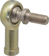 Alinabal - 5/16" ID, 7/8" Max OD, 2,800 Lb Max Static Cap, Spherical Rod End - 5/16-24 RH, 0.437" Shank Diam, 3/4" Shank Length, Steel with Molded Nyloy Raceway - Apex Tool & Supply