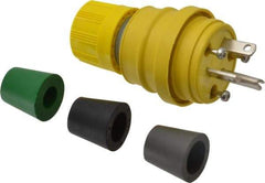Value Collection - 125 Volt, 20 Amp, 5-20 Configuration, Industrial Grade, Ungrounded Plug - 2 Poles, IP67 - Apex Tool & Supply