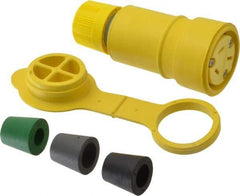Value Collection - 125/250 VAC, 10, 15 Amp, NonNEMA Configuration, Industrial Grade, Ungrounded Connector - 1 Phase, 3 Poles, IP67 - Apex Tool & Supply