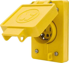 Value Collection - 125 VAC, 20 Amp, 5-20R NEMA, Ungrounded Receptacle - 2 Poles, 3 Wire, Female End, Yellow - Apex Tool & Supply