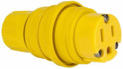Value Collection - 125 VAC, 15 Amp, 5-15 Configuration, Industrial Grade, Ungrounded Connector - 1 Phase, 2 Poles, IP67 - Apex Tool & Supply
