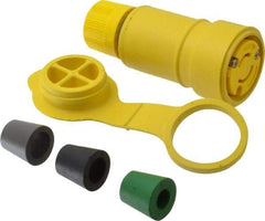Value Collection - 250 VAC, 20 Amp, L2-20 Configuration, Industrial Grade, Ungrounded Connector - 1 Phase, 2 Poles, IP67 - Apex Tool & Supply