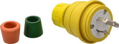 Value Collection - 125 Volt, 20 Amp, L5-20 Configuration, Industrial Grade, Ungrounded Plug - 2 Poles, IP67 - Apex Tool & Supply