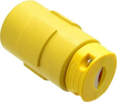 Value Collection - 250 VAC, 20 Amp, L15-20 NEMA, Straight, Ungrounded, Industrial Grade Connector - 3 Pole, 4 Wire, 1 Phase, Rubber, Yellow - Apex Tool & Supply