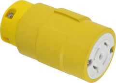 Value Collection - 120/208 VAC, 20 Amp, L21-20 NEMA, Straight, Self Grounding, Industrial Grade Connector - 4 Pole, 5 Wire, 3 Phase, Rubber, Yellow - Apex Tool & Supply