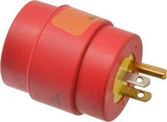 Woodhead Electrical - 1 Outlet, 125 VAC, 15 Amp, Red/Yellow, Single Outlet Adapter - 5-15, L5-20 NEMA Configuration, CSA Certified, CSA File LR6837, UL File E10176 - Apex Tool & Supply