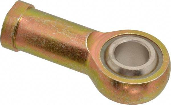 Alinabal - 3/4" ID, 1-3/4" Max OD, 9,000 Lb Max Static Cap, Spherical Rod End - 3/4-16 RH, 7/8" Shank Diam, 1-3/4" Shank Length, Steel with Molded Nyloy Raceway - Apex Tool & Supply