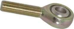 Alinabal - 1/2" ID, 1-5/16" Max OD, 5,800 Lb Max Static Cap, Spherical Rod End - 1/2-20 RH, 3/4" Shank Diam, 1-1/2" Shank Length, Steel with Molded Nyloy Raceway - Apex Tool & Supply