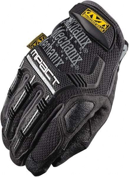 Mechanix Wear - Size M (9) Synthetic Leather/Spandex/Lycra/TPR Anti-Vibration/Impact Protection Work Gloves - For Mechanic's & Lifting, Uncoated, Hook & Loop Cuff, Full Fingered, Blue, Paired - Apex Tool & Supply