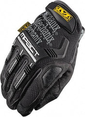 Mechanix Wear - Size M (9) Synthetic Leather/Spandex/Lycra/TPR Anti-Vibration/Impact Protection Work Gloves - For Mechanic's & Lifting, Uncoated, Hook & Loop Cuff, Full Fingered, Blue, Paired - Apex Tool & Supply