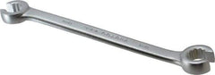 Proto - 13 x 14mm, Chrome Finish, Open End Flare Nut Wrench - 12 Points, 7-17/32" OAL, Steel, Double End Head - Apex Tool & Supply