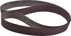 3M - 1-1/2" Wide x 60" OAL, 120 Grit, Aluminum Oxide Abrasive Belt - Aluminum Oxide, Fine, Coated, X Weighted Cloth Backing, Series 341D - Apex Tool & Supply