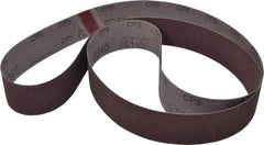 3M - 2" Wide x 72" OAL, 240 Grit, Aluminum Oxide Abrasive Belt - Aluminum Oxide, Very Fine, Coated, X Weighted Cloth Backing, Series 241D - Apex Tool & Supply