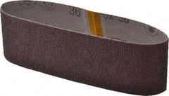 3M - 3" Wide x 21" OAL, 36 Grit, Aluminum Oxide Abrasive Belt - Aluminum Oxide, Very Coarse, Coated, X Weighted Cloth Backing, Series 341D - Apex Tool & Supply