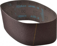 3M - 4" Wide x 24" OAL, 60 Grit, Aluminum Oxide Abrasive Belt - Aluminum Oxide, Medium, Coated, X Weighted Cloth Backing, Series 341D - Apex Tool & Supply