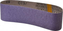 3M - 3" Wide x 24" OAL, 50 Grit, Ceramic Abrasive Belt - Ceramic, Coarse, Coated, Y Weighted Cloth Backing, Series 761D - Apex Tool & Supply