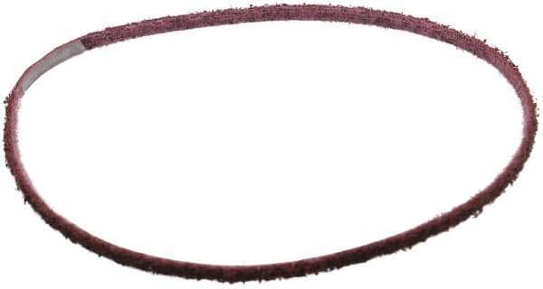 3M - 1/4" Wide x 24" OAL, Aluminum Oxide Abrasive Belt - Aluminum Oxide, Medium, Nonwoven, Series SC-BS - Apex Tool & Supply