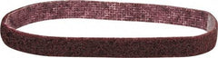 3M - 1/2" Wide x 12" OAL, Aluminum Oxide Abrasive Belt - Aluminum Oxide, Medium, Nonwoven, Series SC-BS - Apex Tool & Supply