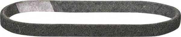 3M - 1/2" Wide x 18" OAL, Silicon Carbide Abrasive Belt - Silicon Carbide, Super Fine, Nonwoven, Series SC-BS - Apex Tool & Supply