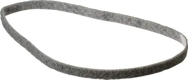 3M - 1/2" Wide x 24" OAL, Silicon Carbide Abrasive Belt - Silicon Carbide, Super Fine, Nonwoven, Series SC-BS - Apex Tool & Supply