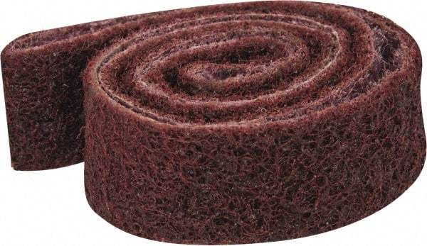 3M - 1" Wide x 42" OAL, Aluminum Oxide Abrasive Belt - Aluminum Oxide, Medium, Nonwoven, Series SC-BS - Apex Tool & Supply