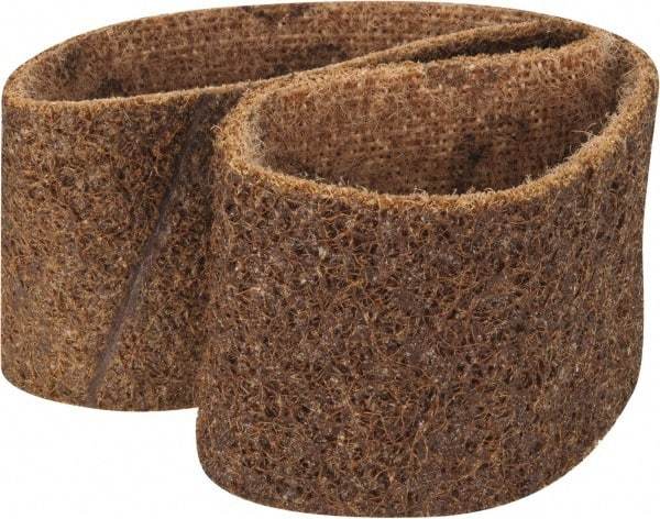 3M - 2" Wide x 18-15/16" OAL, Aluminum Oxide Abrasive Belt - Aluminum Oxide, Coarse, Nonwoven, Series SC-BS - Apex Tool & Supply