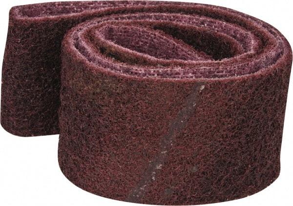 3M - 2" Wide x 34" OAL, Aluminum Oxide Abrasive Belt - Aluminum Oxide, Medium, Nonwoven, Series SC-BS - Apex Tool & Supply