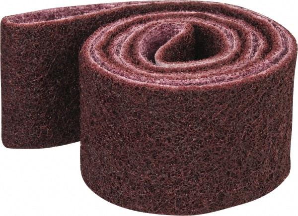 3M - 2" Wide x 48" OAL, Aluminum Oxide Abrasive Belt - Aluminum Oxide, Medium, Nonwoven, Series SC-BS - Apex Tool & Supply