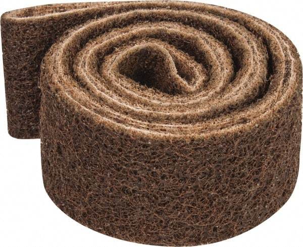 3M - 2" Wide x 60" OAL, Aluminum Oxide Abrasive Belt - Aluminum Oxide, Coarse, Nonwoven, Series SC-BS - Apex Tool & Supply