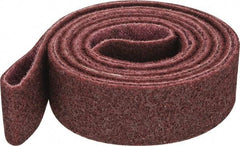 3M - 2" Wide x 132" OAL, Aluminum Oxide Abrasive Belt - Aluminum Oxide, Medium, Nonwoven, Series SC-BS - Apex Tool & Supply