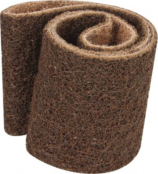 3M - 3" Wide x 24" OAL, Aluminum Oxide Abrasive Belt - Aluminum Oxide, Coarse, Nonwoven, Series SC-BS - Apex Tool & Supply