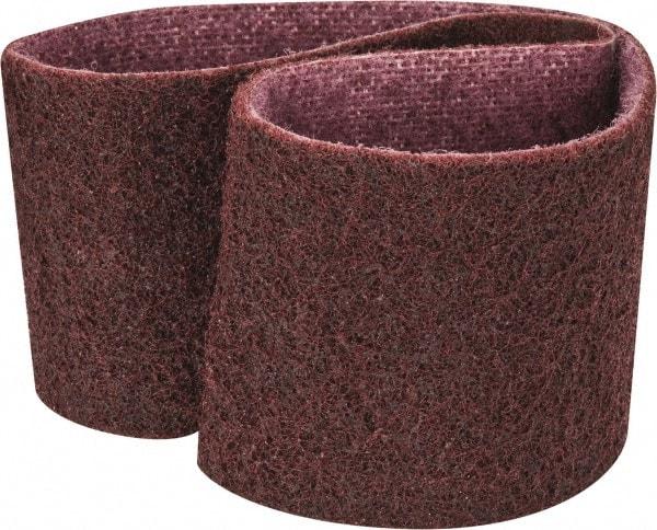 3M - 3" Wide x 24" OAL, Aluminum Oxide Abrasive Belt - Aluminum Oxide, Medium, Nonwoven, Series SC-BS - Apex Tool & Supply