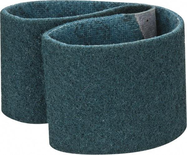 3M - 3" Wide x 24" OAL, Aluminum Oxide Abrasive Belt - Aluminum Oxide, Very Fine, Nonwoven, Series SC-BS - Apex Tool & Supply