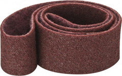 3M - 3" Wide x 72" OAL, Aluminum Oxide Abrasive Belt - Aluminum Oxide, Medium, Nonwoven, Series SC-BS - Apex Tool & Supply