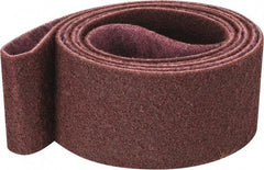 3M - 4" Wide x 132" OAL, Aluminum Oxide Abrasive Belt - Aluminum Oxide, Medium, Nonwoven, Series SC-BS - Apex Tool & Supply