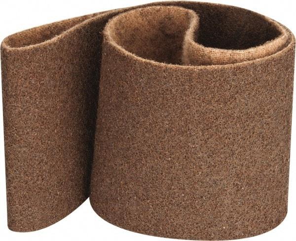 3M - 6" Wide x 48" OAL, Aluminum Oxide Abrasive Belt - Aluminum Oxide, Coarse, Nonwoven, Series SC-BS - Apex Tool & Supply