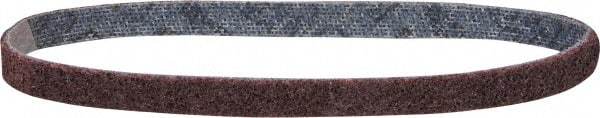 3M - 1/2" Wide x 18" OAL, Aluminum Oxide Abrasive Belt - Aluminum Oxide, Medium, Nonwoven, Series SE-BS - Apex Tool & Supply