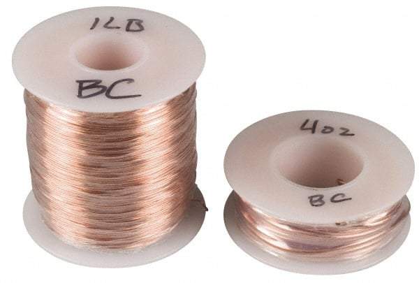 Made in USA - 36 Gage, 0.005" Diameter x 3,200' Long, Bare, Copper Bus Bar Wire - Pure Copper (ASTM B3) - Apex Tool & Supply