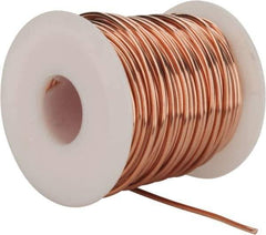 Made in USA - 14 Gage, 0.0641" Diameter x 80' Long, Bare, Copper Bus Bar Wire - Pure Copper (ASTM B3) - Apex Tool & Supply